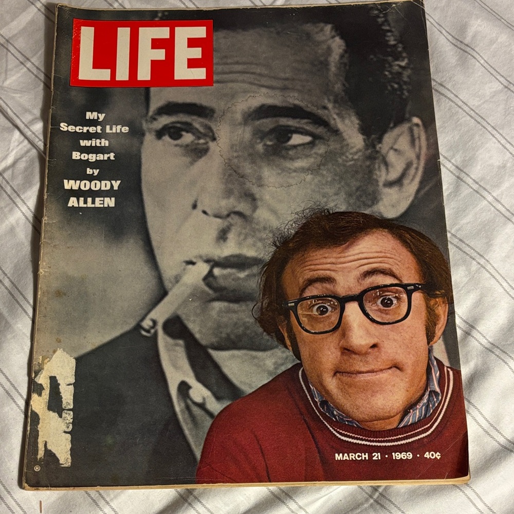 Vintage LIFE Magazine Secret Life with Bogart by Woody Allen March 21 1969